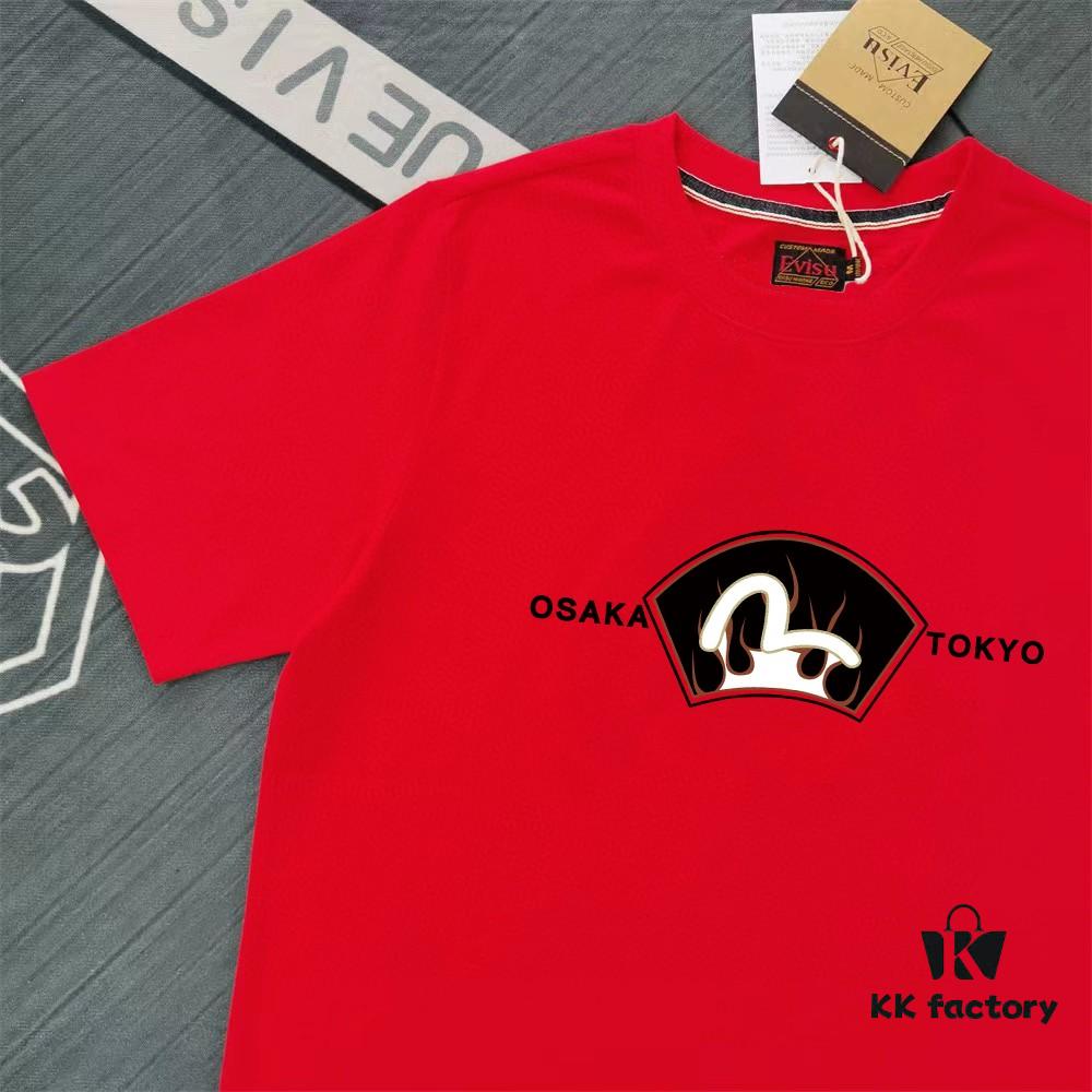6931a5d6ccd8ab3d7af9a2e6 Evisu Fortune God 2025 New Print T-Shirt High Version Premium Quality 300g Double-Yarn Pure Cotton Fabric Unisex Loose Fit
