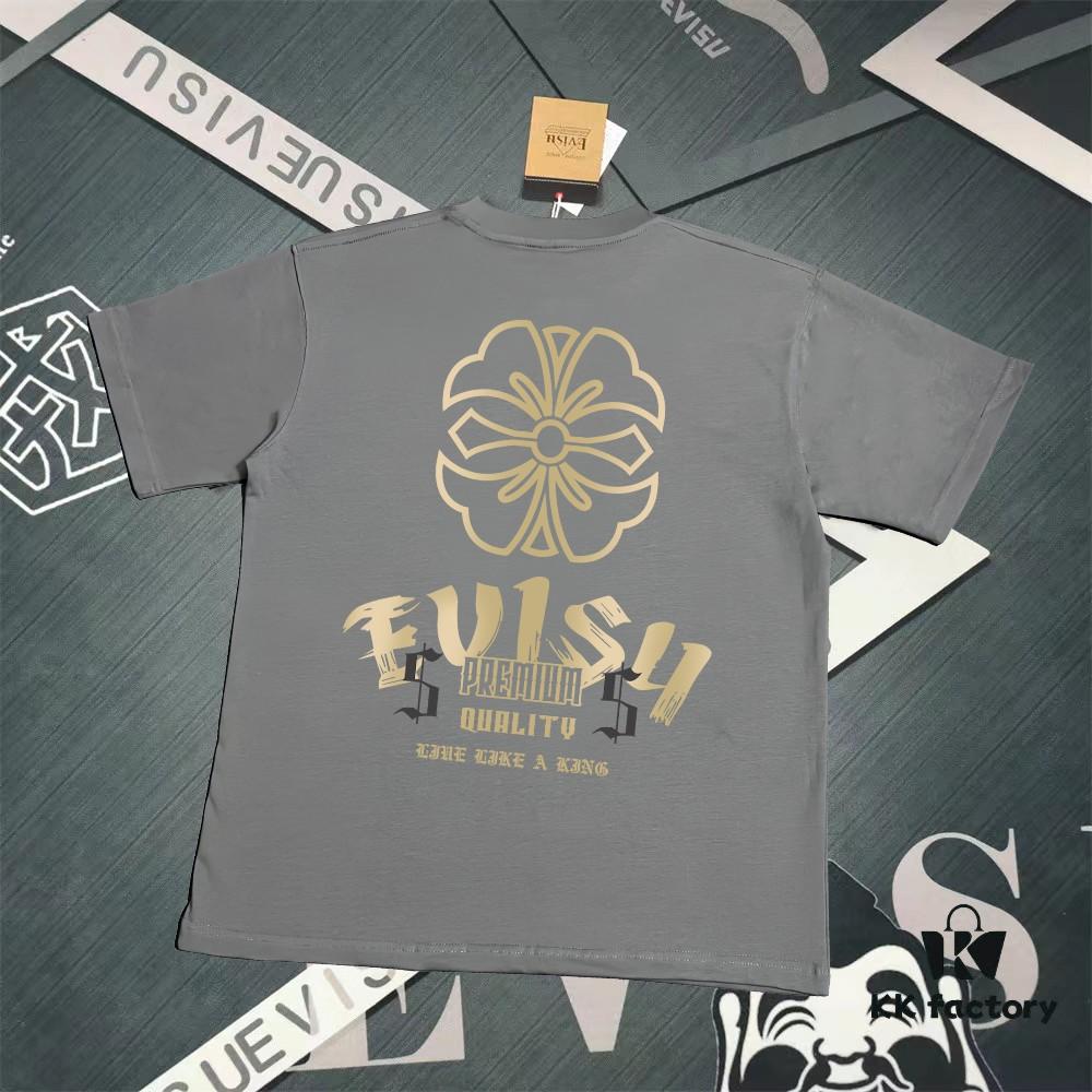 Evisu 2025 New Year God Printed T-Shirt High Version   High Quality   300g Double-Yarn Pure Cotton Fabric Unisex Loose Fit