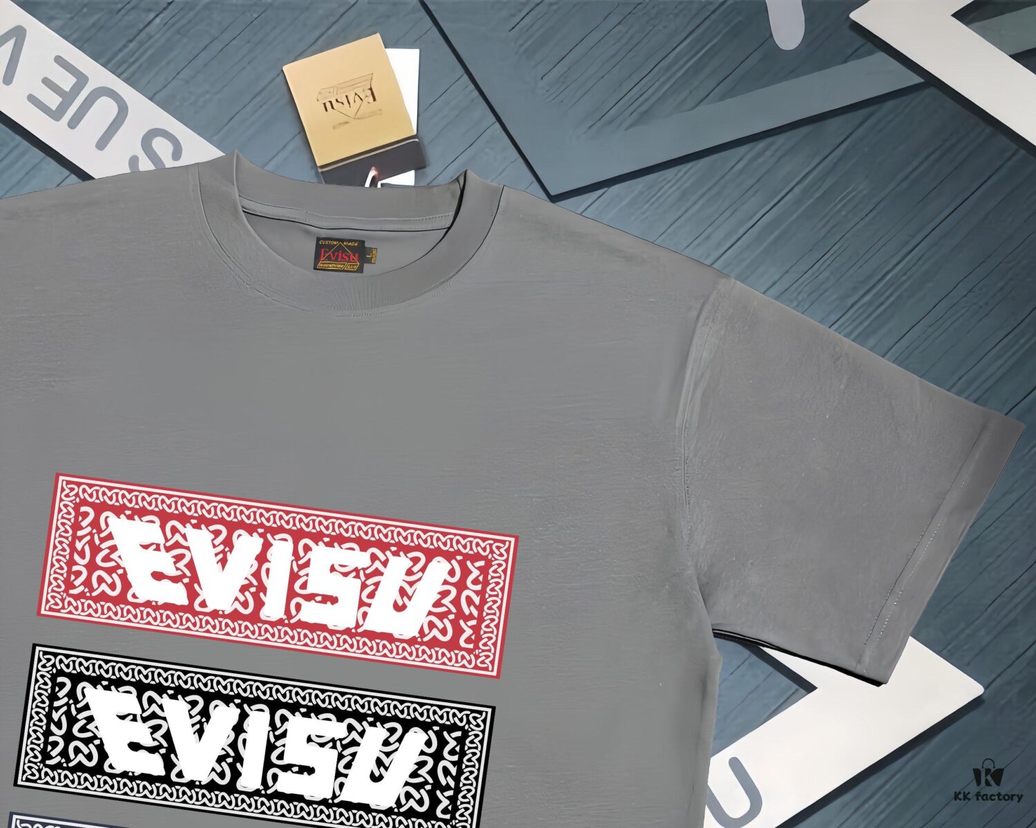 6931a5ddccd8ab3d7af9a360 Evisu 2025 New Year God Printed T-Shirt High Version Premium Quality 300g Double-Yarn Pure Cotton Fabric Unisex Loose Fit