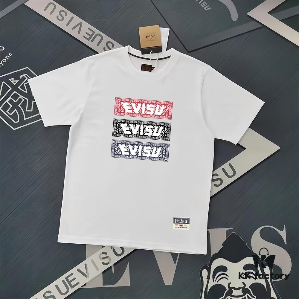 6931a5deccd8ab3d7af9a36a Evisu Lucky God 2025 New Print T-Shirt High Version High Quality Made of 300g Double-Yarn Cotton Fabric Unisex Loose Fit
