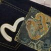 6931a5e2ccd8ab3d7af9a3b0 EVISU 2024 Spring/Summer New Men's Straight Narrow Jeans with Embroidered Seagull and Patch Pockets
