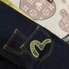 6931a5e2ccd8ab3d7af9a3b1 EVISU 2024 Spring/Summer New Men's Straight Narrow Jeans with Embroidered Seagull and Patch Pockets