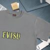 Evisu God of Fortune 2025 New Print T-Shirt High Version   Premium Quality   300g Double-Yarn Pure Cotton Fabric Unisex Loose Fit