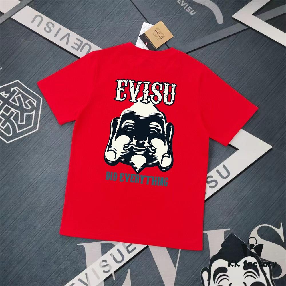 Evisu 2025 New Year God Printed T-Shirt High Version   Premium Quality   300g Double-Yarn Pure Cotton Fabric Unisex Loose Fit