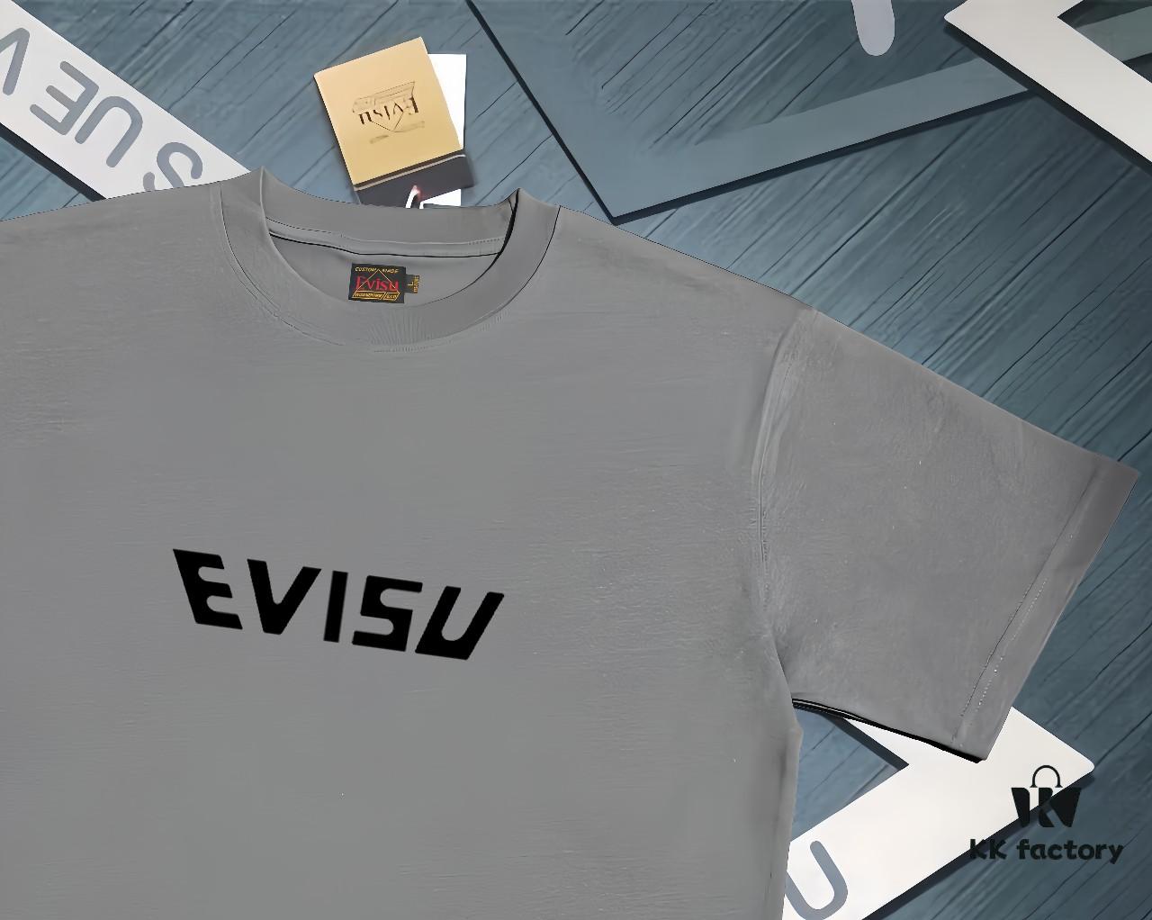 6931a5e6ccd8ab3d7af9a3fc Evisu 2025 New Year God Printed T-Shirt High Version Premium Quality 300g Double-Yarn Pure Cotton Fabric Unisex Loose Fit