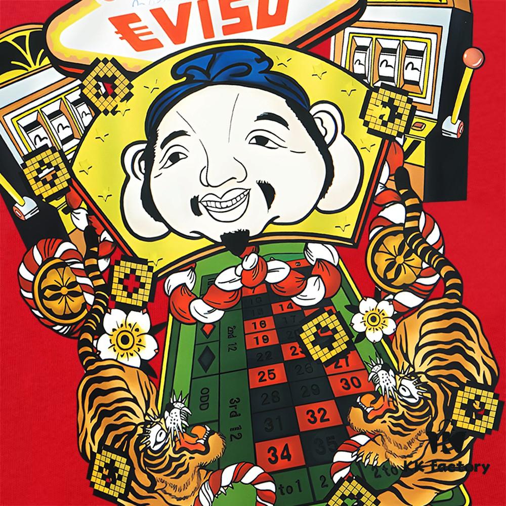 6931a5e7ccd8ab3d7af9a404 Evisu Lucky God 2025 New Print T-Shirt High Version High Quality Made of 300g Double-Yarn Pure Cotton Fabric Unisex Loose Fit