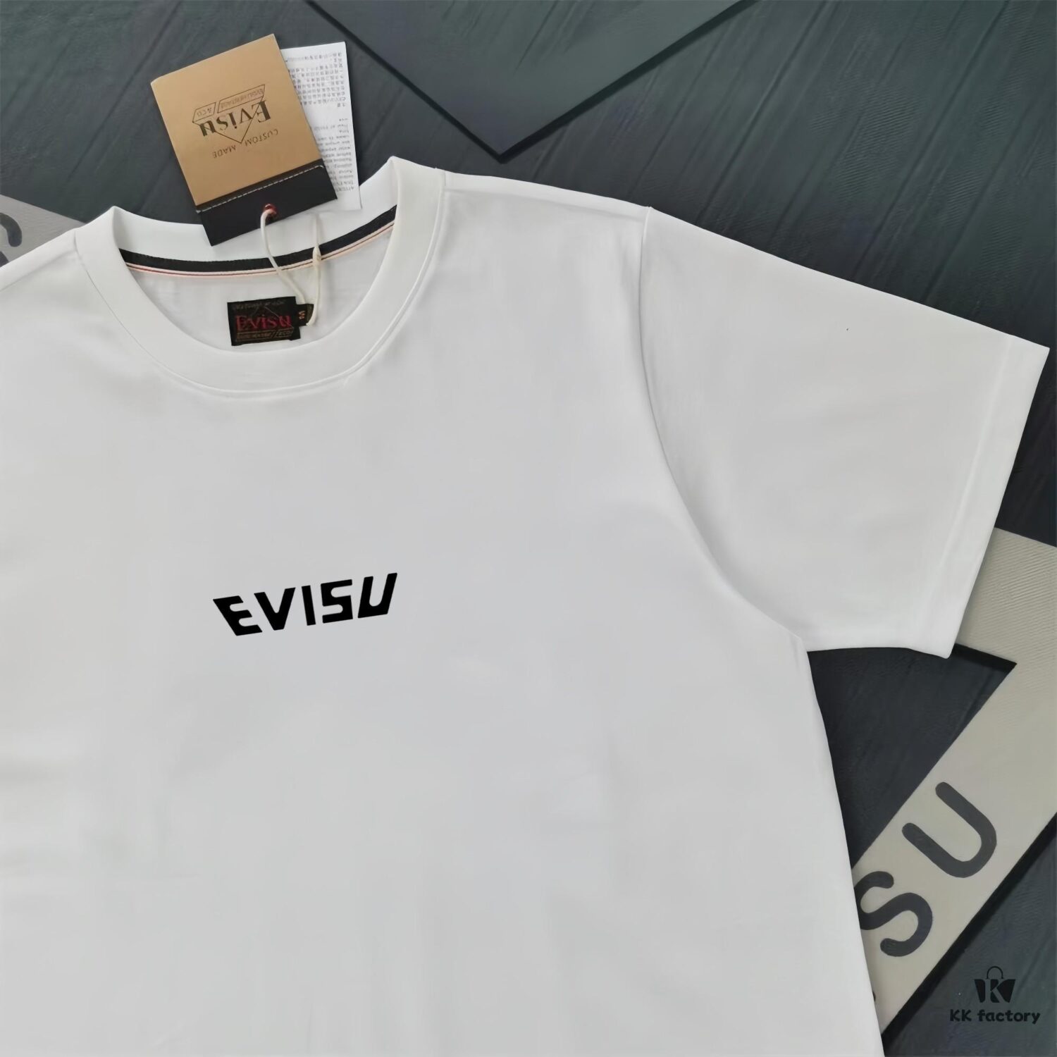 6931a5e7ccd8ab3d7af9a408 Evisu 2025 New Year God Printed T-Shirt High-Quality Version Premium 300g Double-Yarn Cotton Unisex Loose Fit