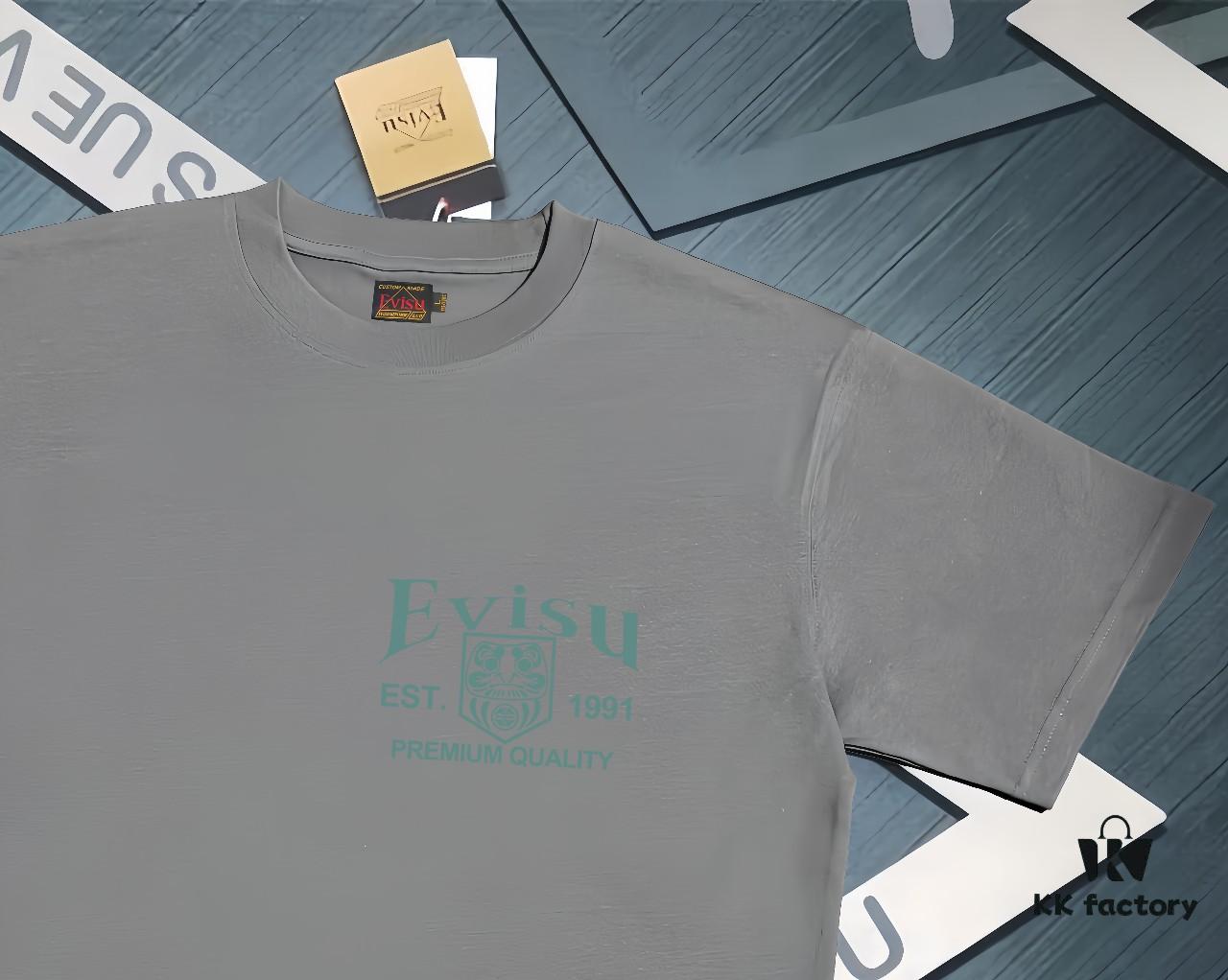6931a5e8ccd8ab3d7af9a414 Evisu 2025 New Year God Printed T-Shirt High Version Premium Quality 300g Double-Yarn Pure Cotton Fabric Unisex Loose Fit