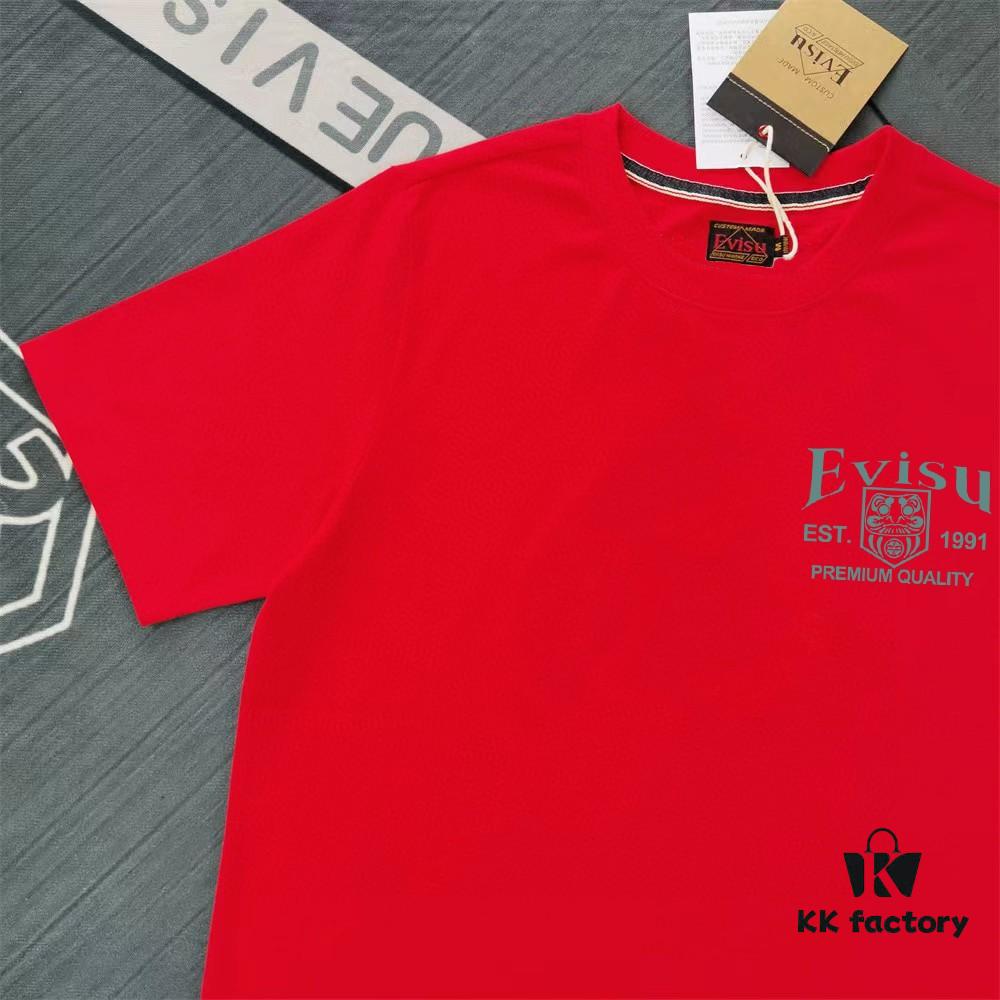 6931a5e8ccd8ab3d7af9a419 Evisu 2025 New Year God Print T-Shirt High Version Premium Quality Made with 300g Double-Yarn Cotton Fabric Unisex Loose Fit