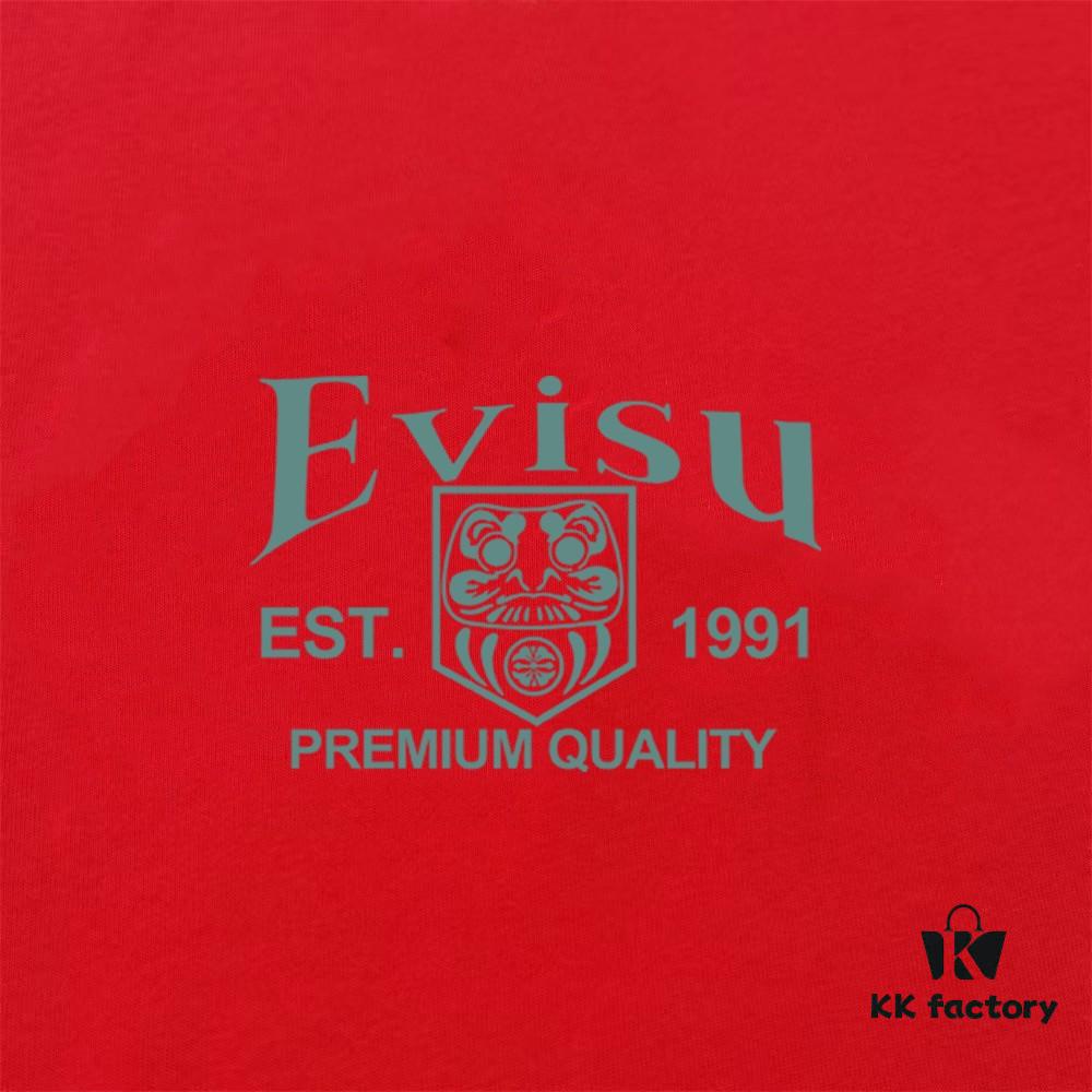 6931a5e8ccd8ab3d7af9a41a Evisu 2025 New Year God Print T-Shirt High Version Premium Quality Made with 300g Double-Yarn Cotton Fabric Unisex Loose Fit
