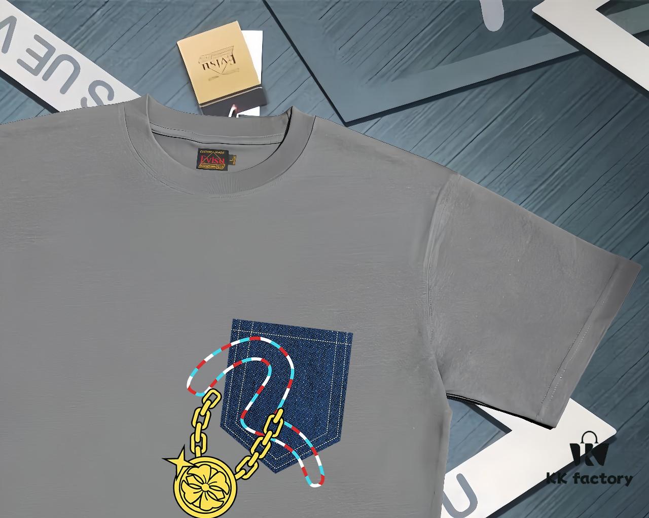 6931a5eaccd8ab3d7af9a440 Evisu 2025 New Year God Print T-Shirt High Version High Quality Made of 300g Double-Yarn Cotton Fabric Unisex Loose Fit