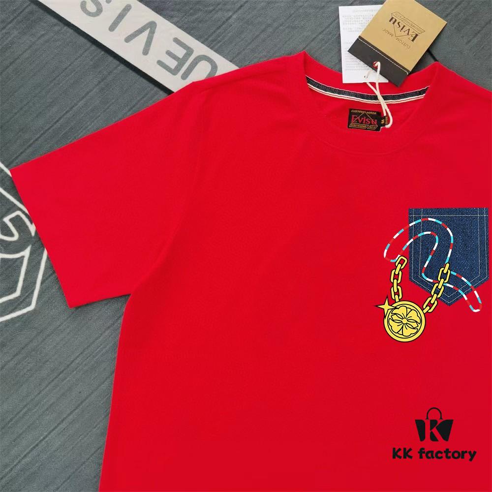 6931a5ebccd8ab3d7af9a445 Evisu Fortune God 2025 New Print T-Shirt High Version Premium Quality 300g Double-Yarn Pure Cotton Fabric Unisex Loose Fit