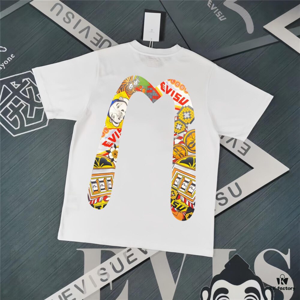 Evisu 2025 New Year God Printed T-Shirt High Version   Premium Quality   300g Double-Yarn Pure Cotton Fabric Unisex Loose Fit