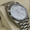 6931a5edccd8ab3d7af9a471 Rolex Datejust Series Model m228239-0055 Automatic Mechanical Watch with Date and Day Display, Platinum Case, Diamond Markers, Meteorite Dial, 41mm
