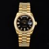 6931a5f3ccd8ab3d7af9a4d9 ROLEX Day-Date (118238) Series, 36mm Case, Tanga Black Rock Crystal Dial, Ice Diamond Hour Markers, Super 904 Steel, Sapphire Crystal, Caliber 3255 Movement