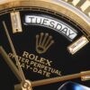 6931a5f3ccd8ab3d7af9a4dc ROLEX Day-Date (118238) Series, 36mm Case, Tanga Black Rock Crystal Dial, Ice Diamond Hour Markers, Super 904 Steel, Sapphire Crystal, Caliber 3255 Movement