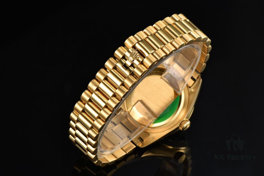 6931a5f4ccd8ab3d7af9a4e0 ROLEX Day-Date (118238) Series, 36mm Case, Tanga Black Rock Crystal Dial, Ice Diamond Hour Markers, Super 904 Steel, Sapphire Crystal, Caliber 3255 Movement
