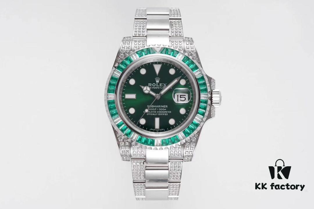 6931a5f4ccd8ab3d7af9a4ea ROF Luxury Masterpiece, Rolex SUB Submariner Custom Bezel with Diamond Setting