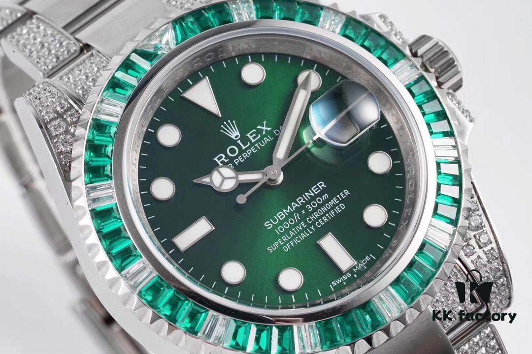 6931a5f4ccd8ab3d7af9a4ed ROF Luxury Masterpiece, Rolex SUB Submariner Custom Bezel with Diamond Setting