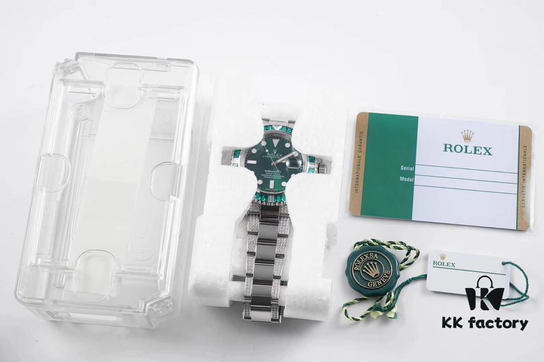 6931a5f4ccd8ab3d7af9a4ee ROF Luxury Masterpiece, Rolex SUB Submariner Custom Bezel with Diamond Setting