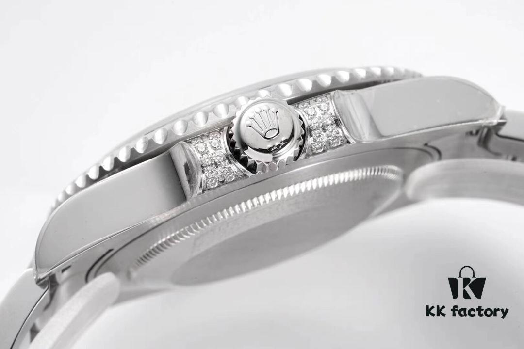 6931a5f4ccd8ab3d7af9a4ef ROF Luxury Masterpiece, Rolex SUB Submariner Custom Bezel with Diamond Setting