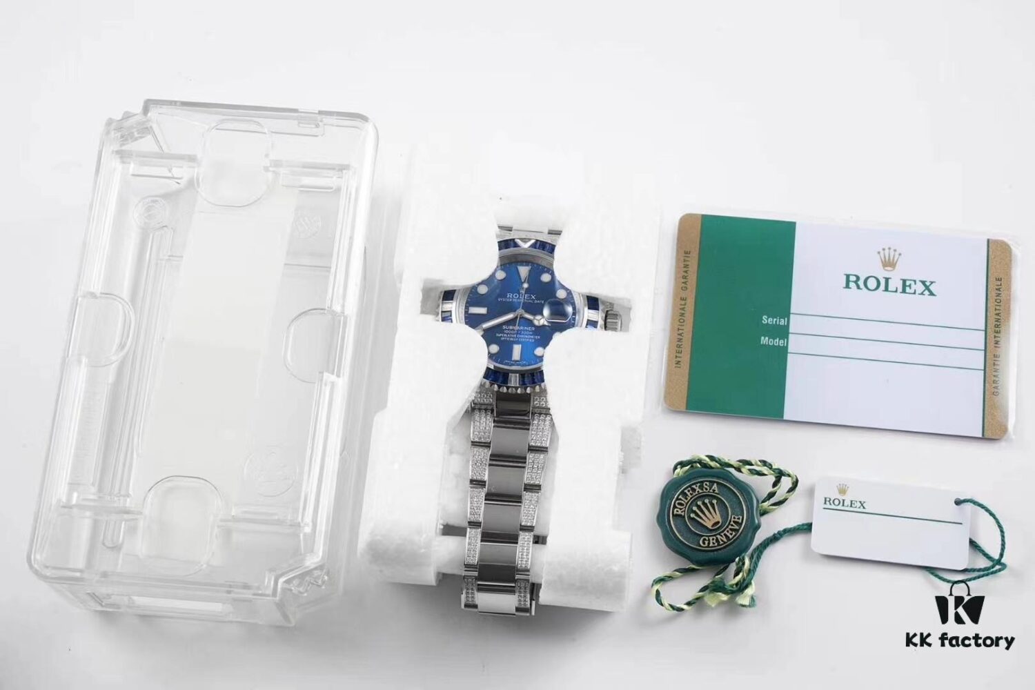 Rolex SUB Submariner Custom Bezel with Diamond Setting