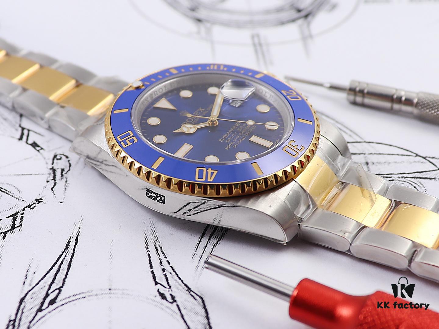 6931a5f7ccd8ab3d7af9a51c D1 Factory Launches New Gold-Plated Rolex Submariner Two-Tone 18K Gold Series