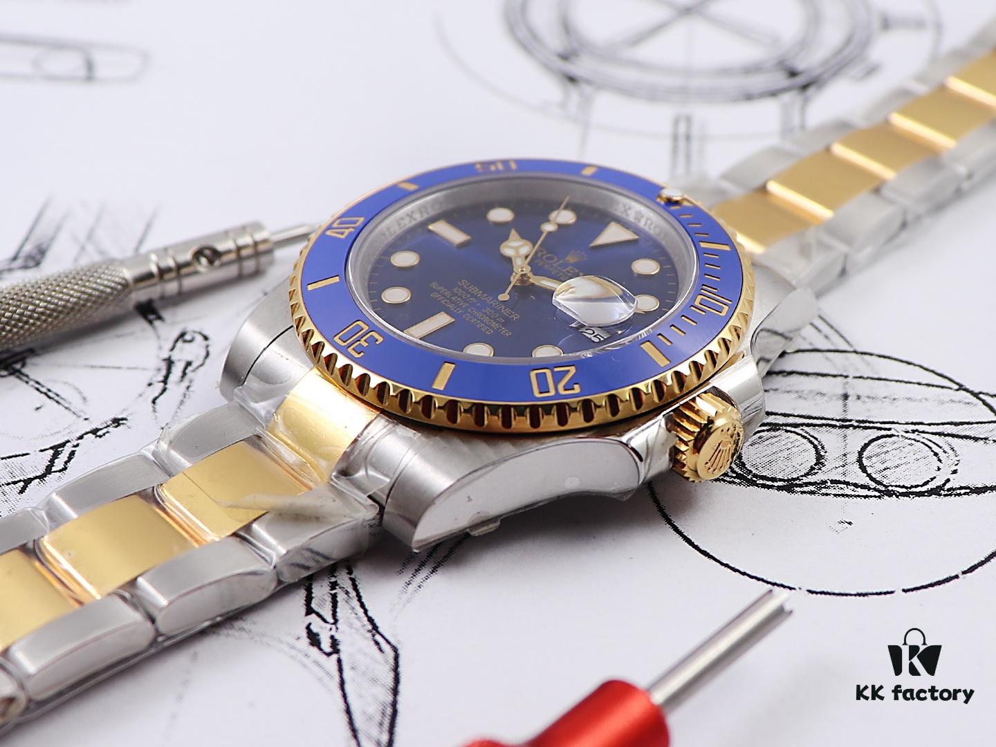 6931a5f7ccd8ab3d7af9a51d D1 Factory Launches New Gold-Plated Rolex Submariner Two-Tone 18K Gold Series