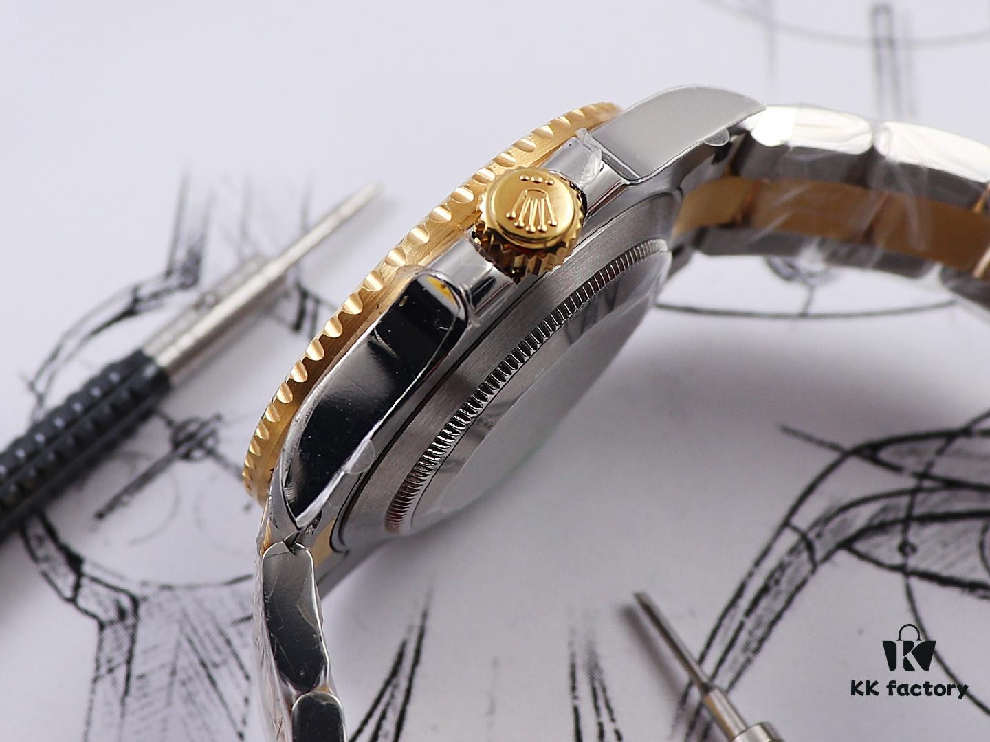 6931a5f7ccd8ab3d7af9a51f D1 Factory Launches New Gold-Plated Rolex Submariner Two-Tone 18K Gold Series