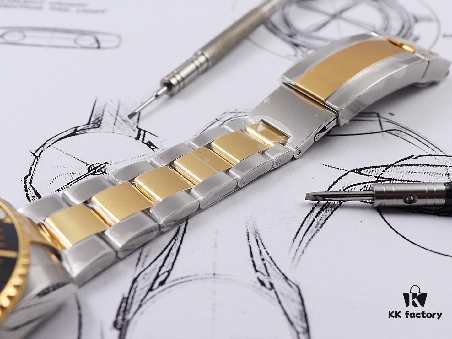6931a5f7ccd8ab3d7af9a521 D1 Factory Launches New Gold-Plated Rolex Submariner Two-Tone 18K Gold Series