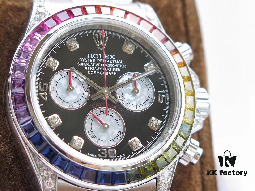 6931a5f9ccd8ab3d7af9a53c The Ultimate Chronograph Replica – New Rainbow Bezel Daytona