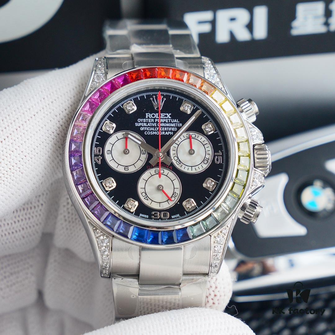 6931a5fbccd8ab3d7af9a55f N Factory Premium Replica Rolex Rainbow Bezel Daytona Watch - Top-Tier Market Replica with Original Craftsmanship