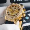 6931a5fcccd8ab3d7af9a57d Original Replica, Top-Tier Market Grade: Rolex Daytona with Fully Paved Diamond Dial and Black Enamel Arabic Numerals