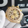 6931a5fdccd8ab3d7af9a57e Original Replica, Top-Tier Market Grade: Rolex Daytona with Fully Paved Diamond Dial and Black Enamel Arabic Numerals