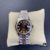 6931a604ccd8ab3d7af9a5f4 Rolex Ladies Datejust 31 Series Six Chocolate Dial with Diamonds