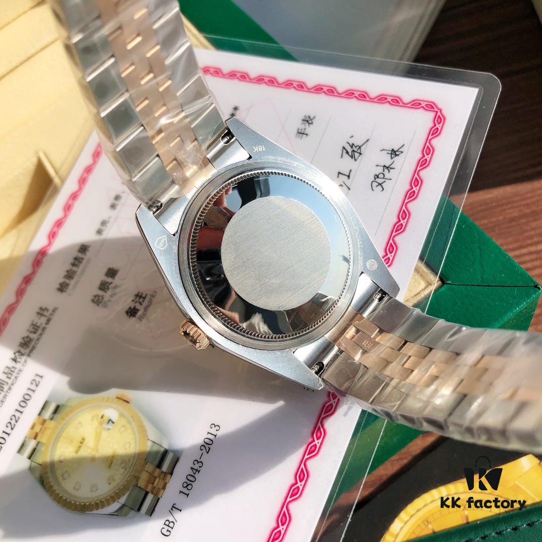 6931a605ccd8ab3d7af9a60d ROLEX Rolex Datejust Women's 36mm Swiss ETA-2671 Movement 18K Gold Plated Oystersteel 904L Sapphire Crystal Waterproof Luxury Watch