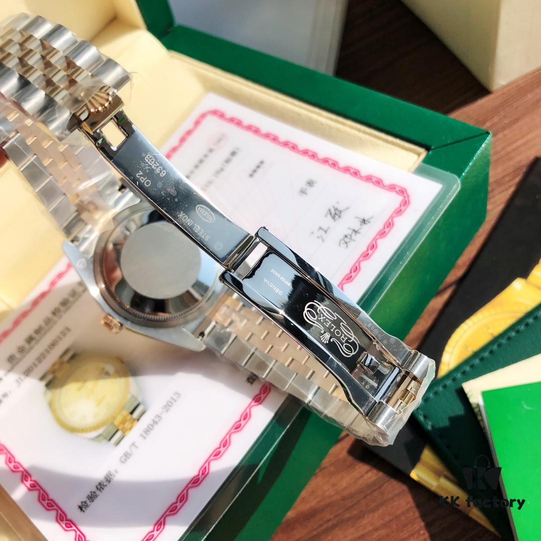 6931a605ccd8ab3d7af9a60e ROLEX Rolex Datejust Women's 36mm Swiss ETA-2671 Movement 18K Gold Plated Oystersteel 904L Sapphire Crystal Waterproof Luxury Watch