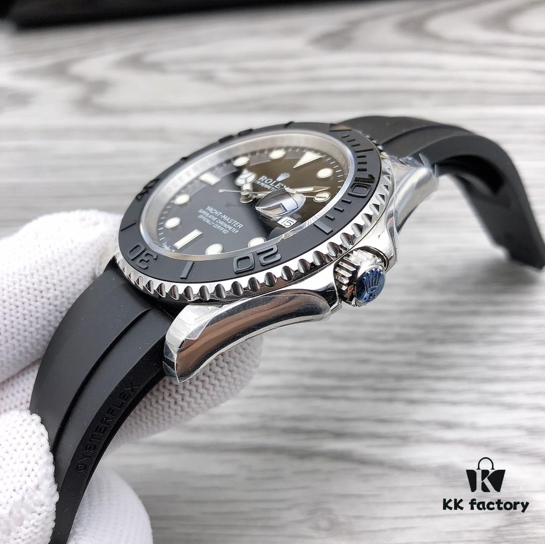 6931a606ccd8ab3d7af9a619 N Factory Replica Rolex Yacht-Master Series m226659-0002, 42mm Oyster Perpetual in 18ct White Gold with Matte Black Cerachrom Bezel and Oysterflex Bracelet