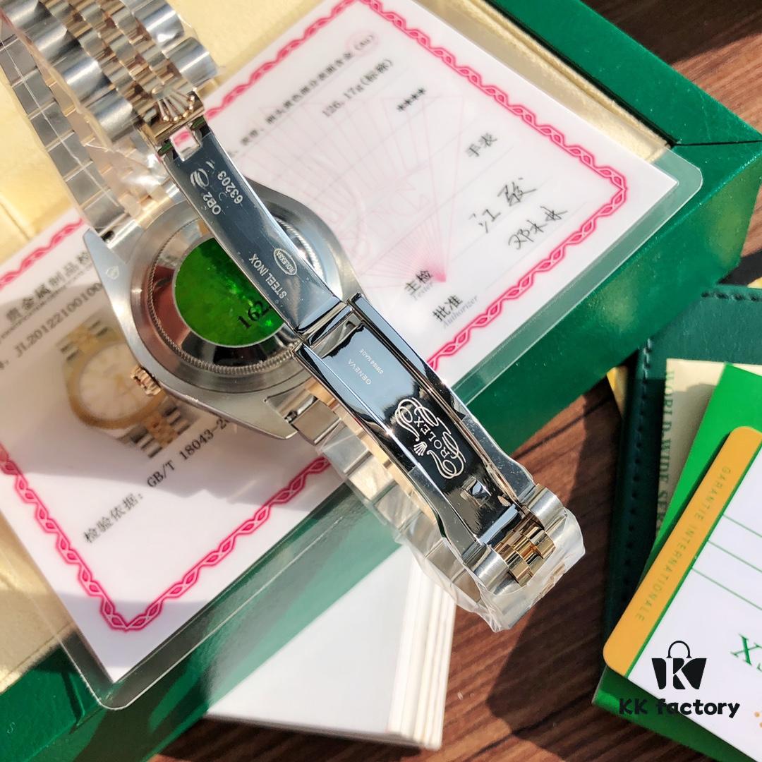 6931a607ccd8ab3d7af9a62a ROLEX - Oyster Perpetual Datejust Men's 41mm with 18K Gold Plating, Swiss ETA-2824 Movement, 904L Stainless Steel and Gold Alloy Case, Sapphire Crystal, Glidelock Clasp