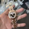 QF Counterweight Rose Gold Dial 4130 Movement