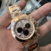 QF Counterweight Rose Gold Dial 4130 Movement