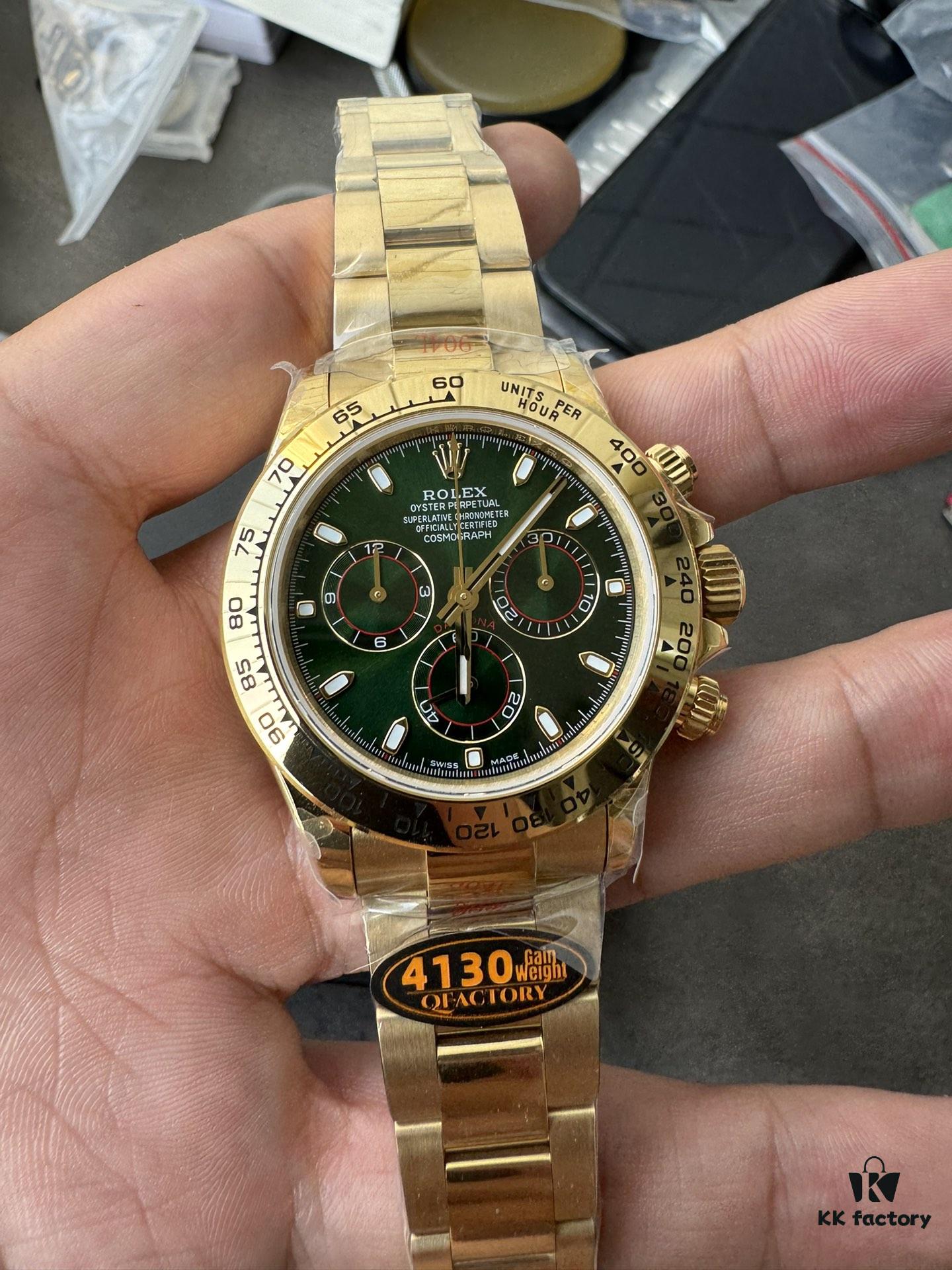 QF Counterweight Green Goldy 4130 Movement