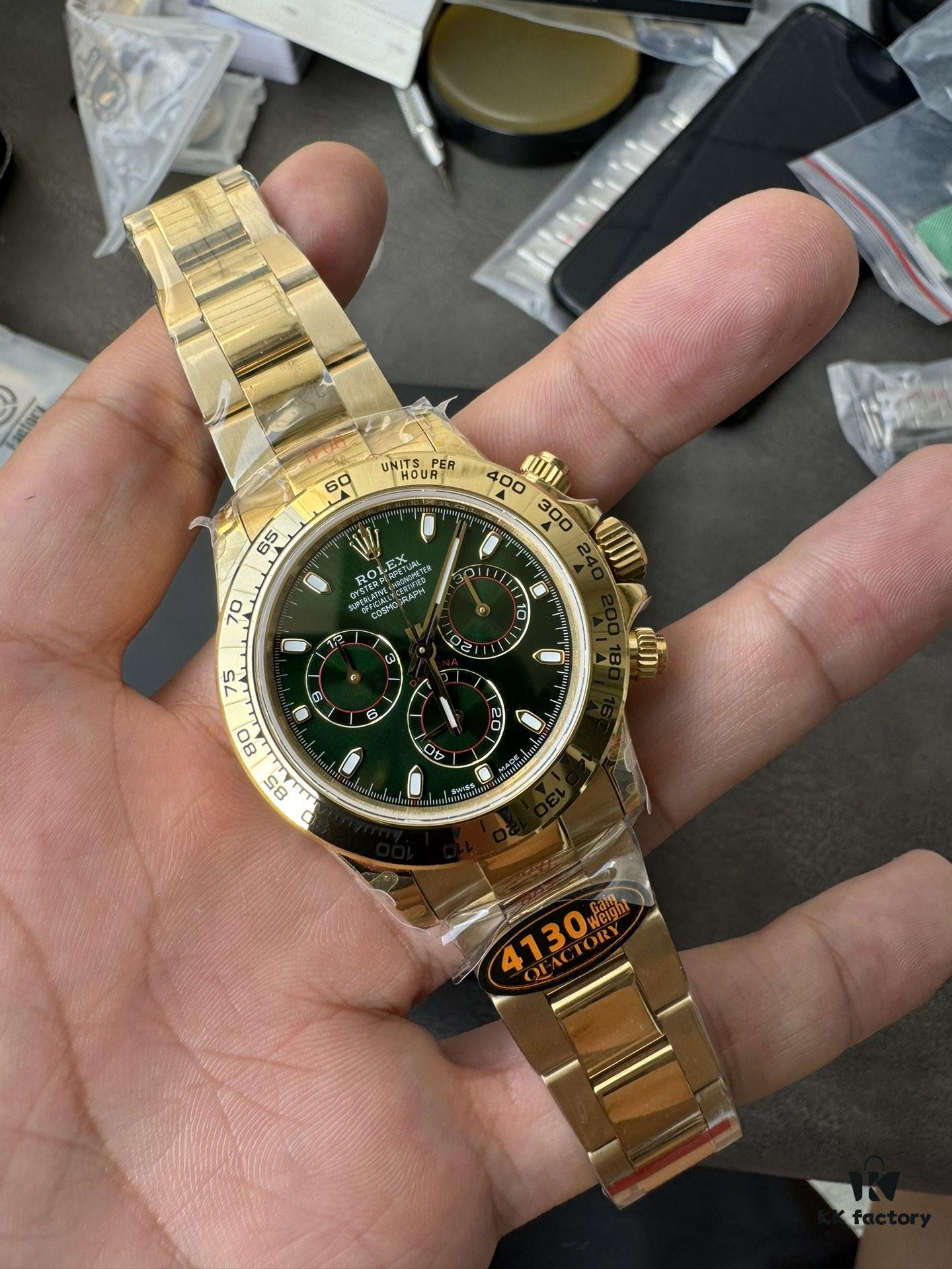 QF Counterweight Green Goldy 4130 Movement