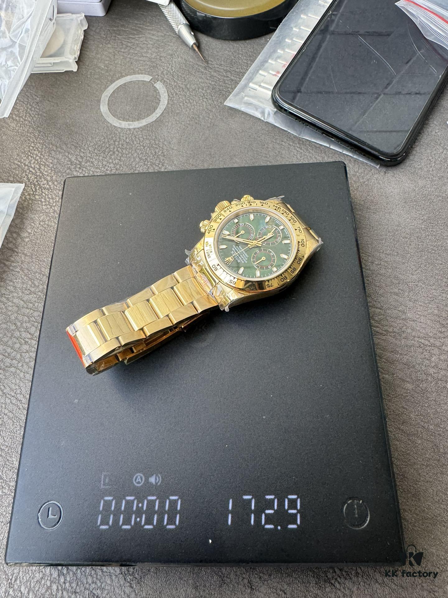 QF Counterweight Green Goldy 4130 Movement