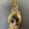 QF Counterweight Gold Dial 4130 Movement