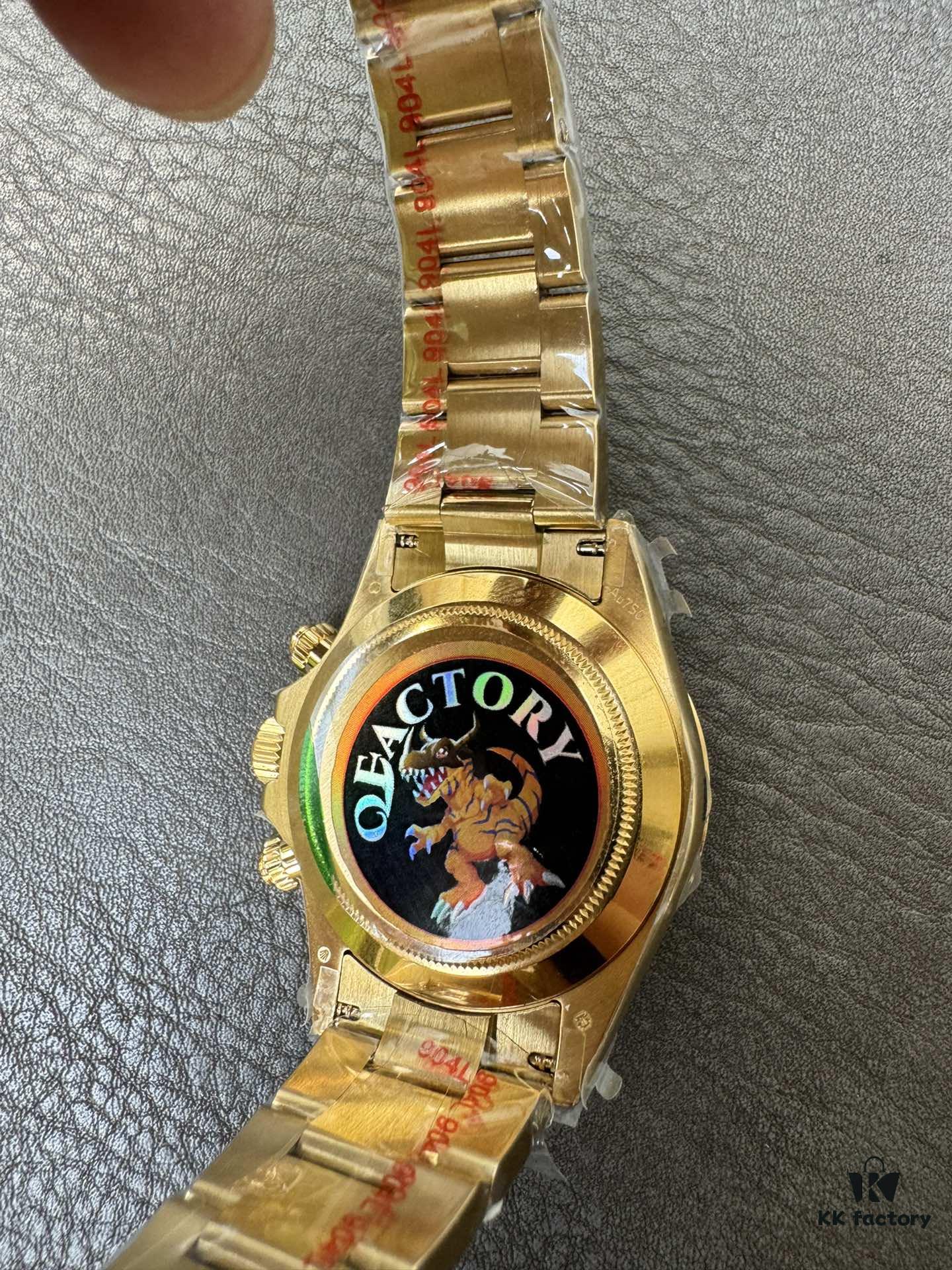 QF Counterweight Gold Dial 4130 Movement