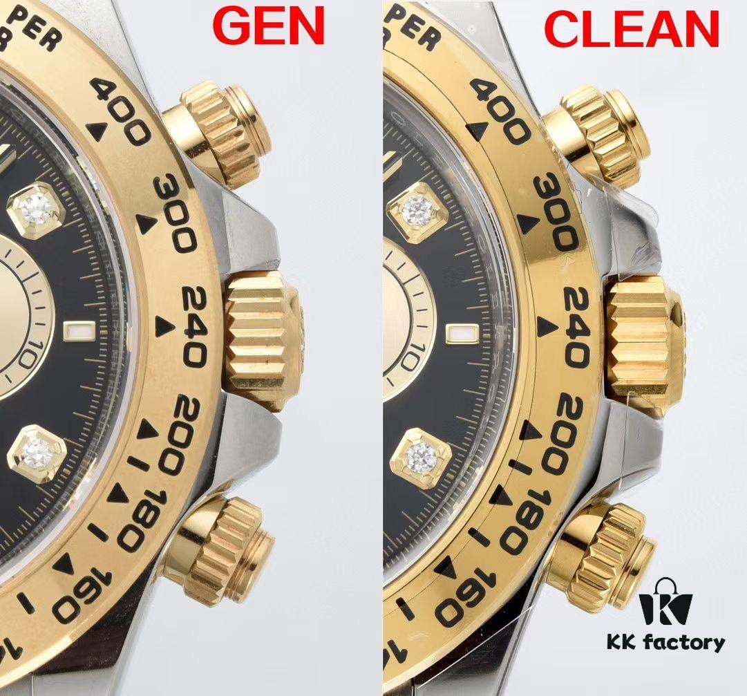 6931a612ccd8ab3d7af9a6e3 Authentic vs Fake Comparison 🔥🔥🔥 CLEAn Factory / C-Factory 126503 with 4131 Movement, Two-Tone Black 'Noodle' Dial with Diamond Markers or Two-Tone Black Diamond Dial (Moissanite)