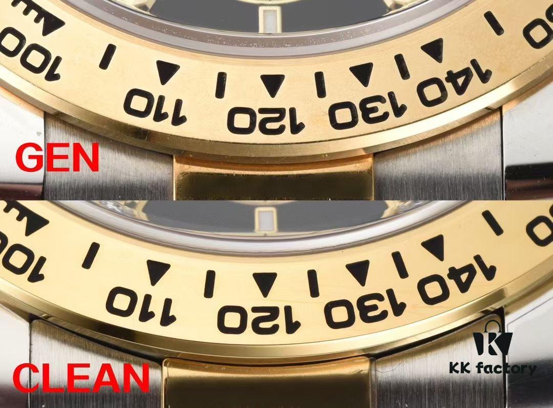 6931a612ccd8ab3d7af9a6e5 Authentic vs Fake Comparison 🔥🔥🔥 CLEAn Factory / C-Factory 126503 with 4131 Movement, Two-Tone Black 'Noodle' Dial with Diamond Markers or Two-Tone Black Diamond Dial (Moissanite)