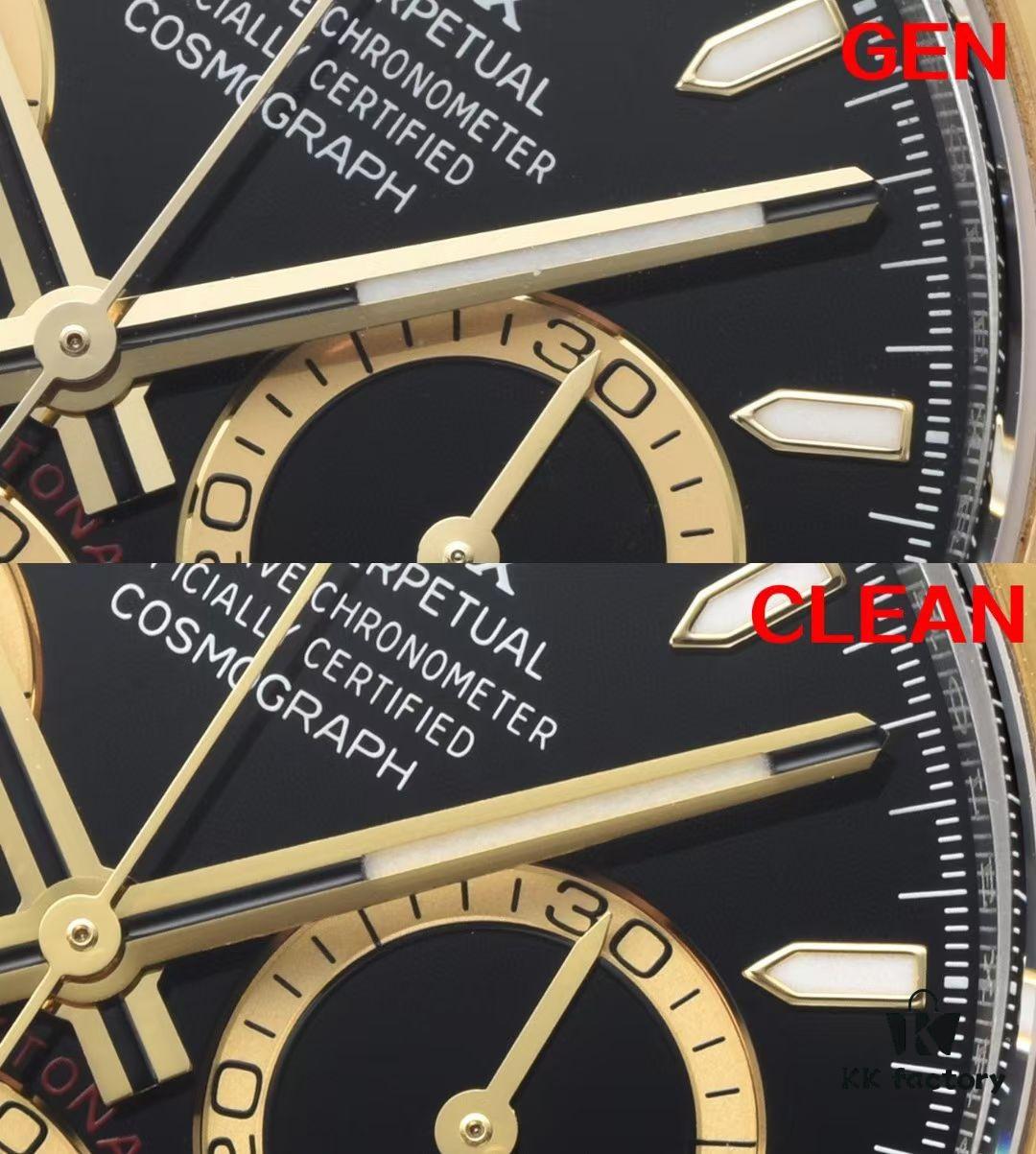6931a613ccd8ab3d7af9a6f0 Authentic vs Fake Comparison - C Factory (C-Factory) 126503 with 4131 Movement, Two-Tone Black Dial 'Noodles' or Diamond Hour Markers (Moissanite)