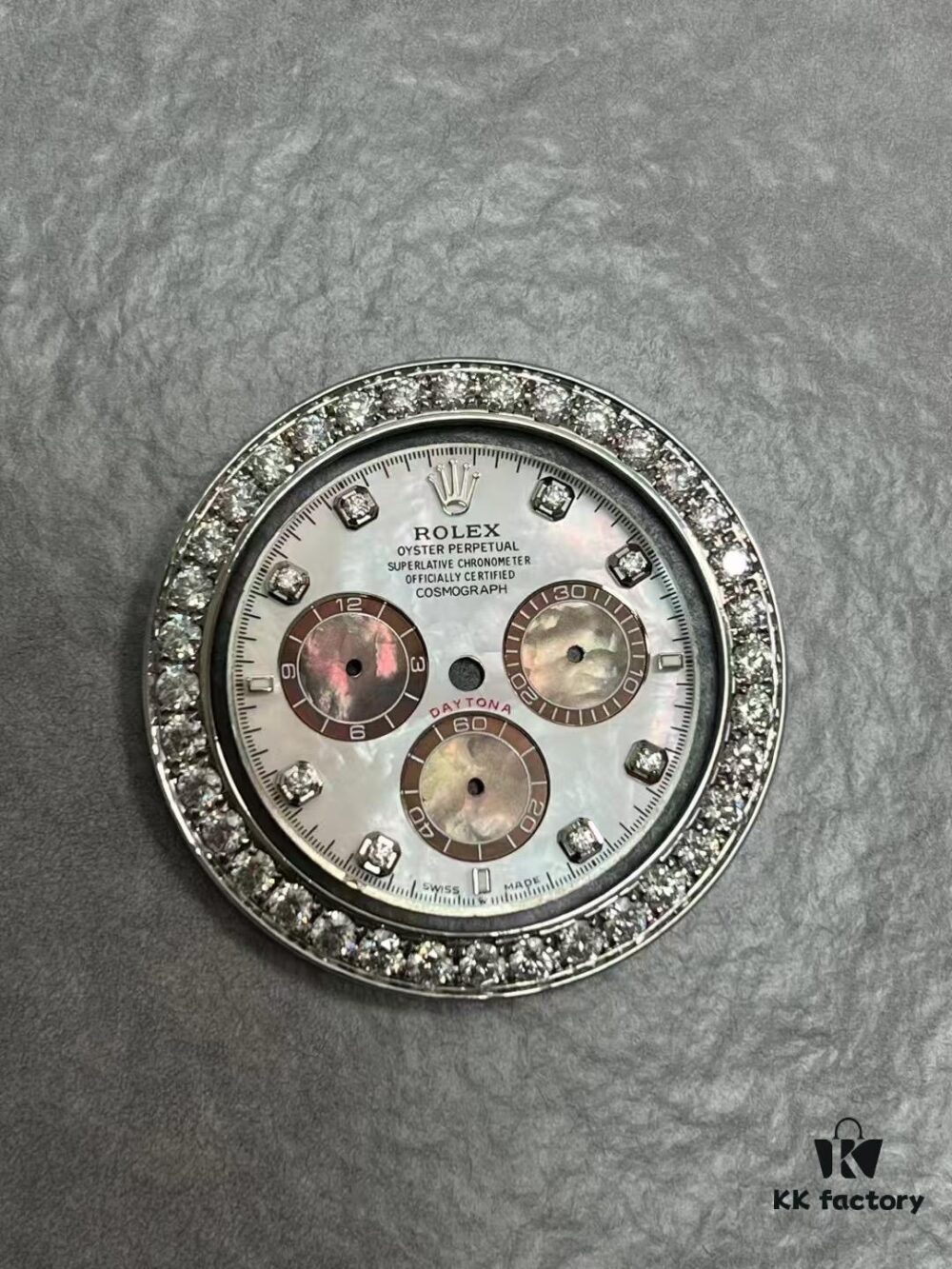 6931a614ccd8ab3d7af9a700 RB New Mother-of-Pearl Dial with 'Di' Character, Compatible with New 4131 Movement, Also Fits Previous 4130 and 4801 Movements, Available with Bezel, Moissanite Bezel Option
